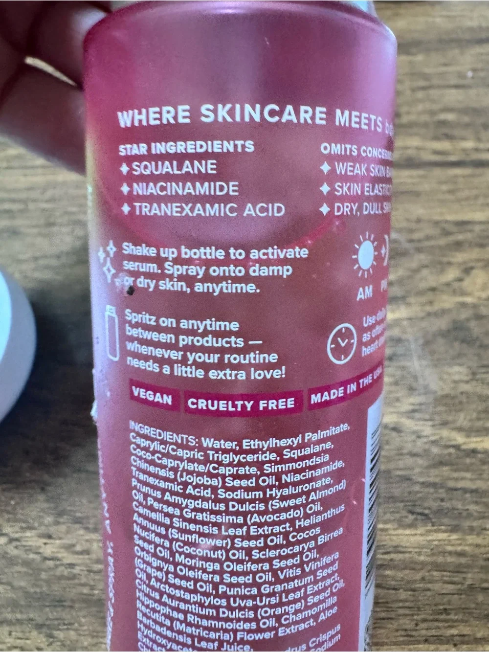 bdy by Tree Hut Pink Body Serum Mist - Hydrating Treatment Spray